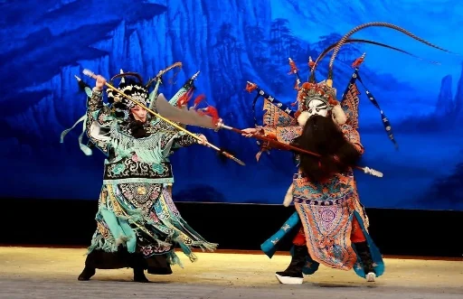 Une scène d’opéra chinois